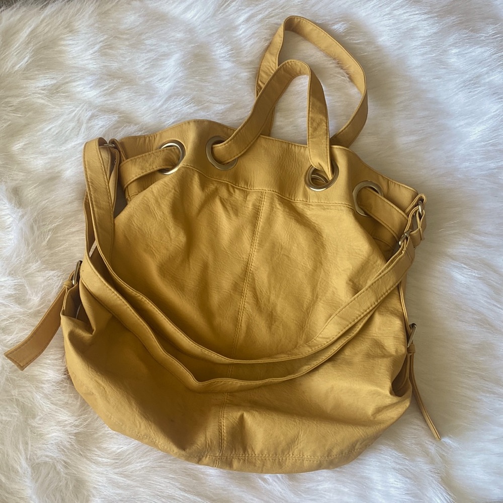 Y2K Bucket/Shoulder Style Bag, Yellow